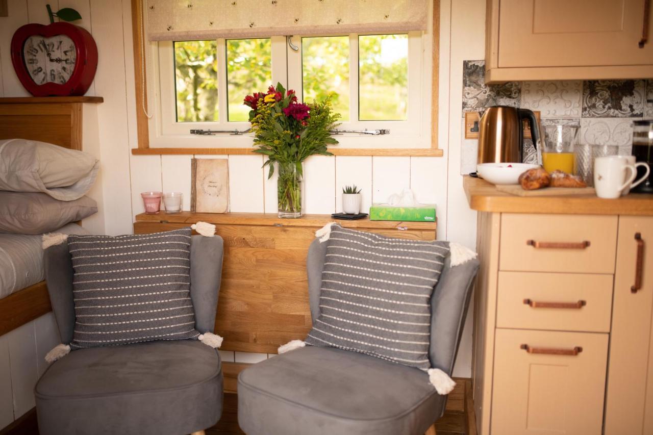 Harrys Hideout - Shepherd'S Huts At Harrys Cottages Pen-y-Clawdd Exterior photo
